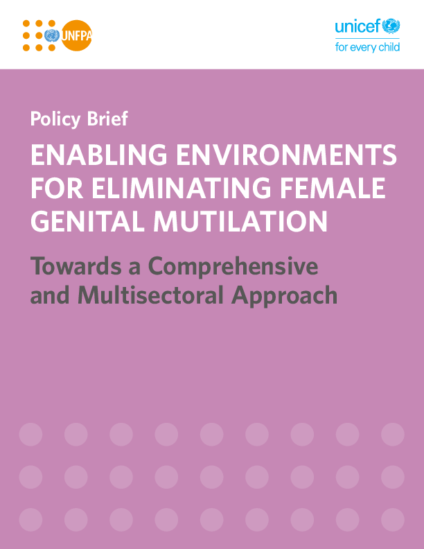Policy Brief: Enabling Environments for Eliminating Female Genital Mutilation